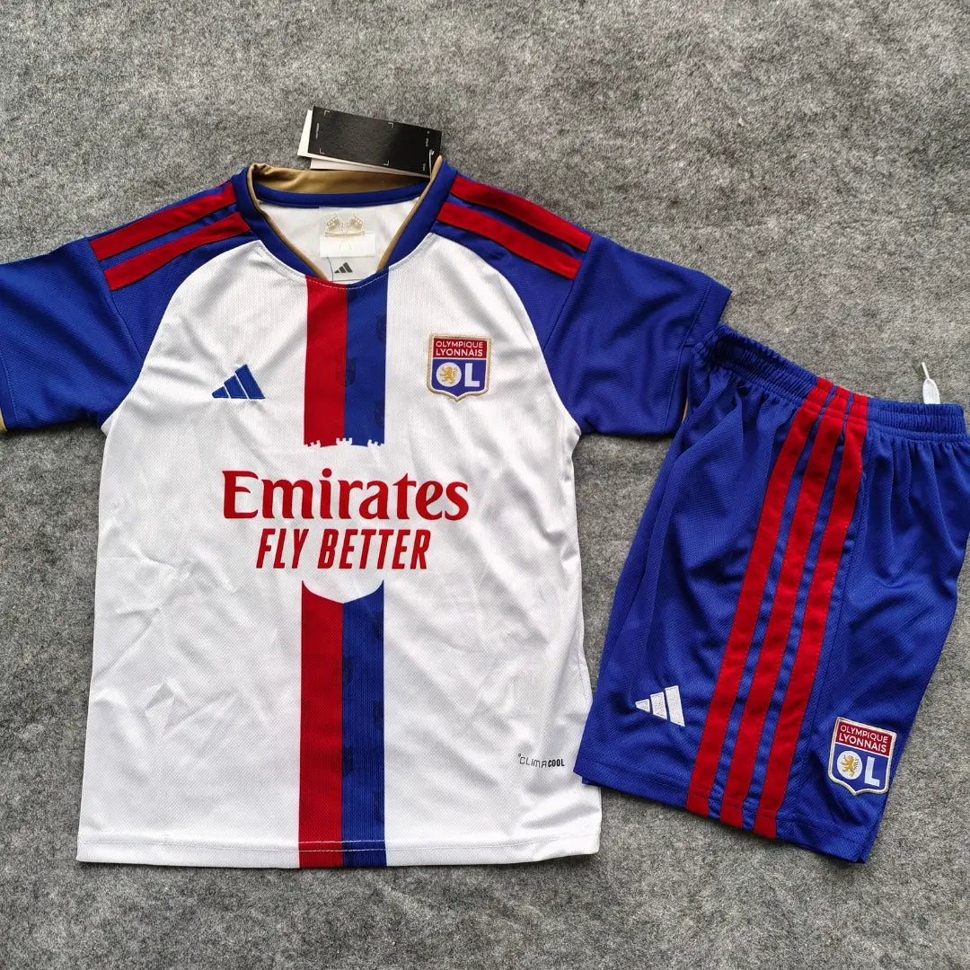Olympique Lyonnais Dziecięcy Komplet domowy – koszulka + spodenki 2026/27