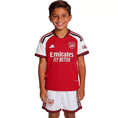 CHAMPIONS #26 Arsenal Dziecięcy Komplet domowy – koszulka + spodenki 2026/27