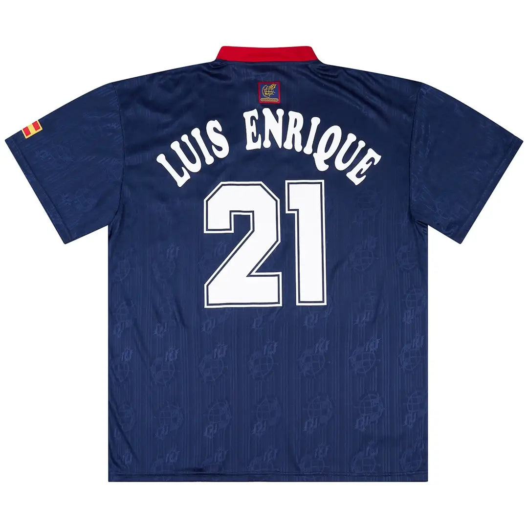 LUIS ENRIQUE #21 Hiszpania Koszulka retro wyjazdowa 1996
