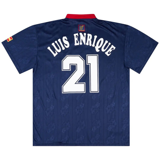 LUIS ENRIQUE #21 Hiszpania Koszulka retro wyjazdowa 1996