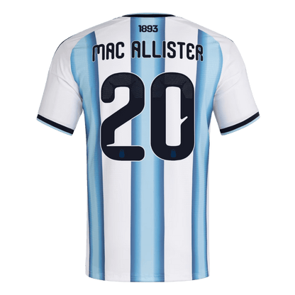 MAC ALLISTER #20 Argentyna Koszulka Domowa Wersja zawodnicza – Mundial 2026