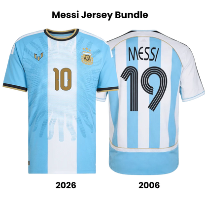 MESSI #10 Argentyna x Messi Koszulka 2026 & MESSI #19 Argentyna Koszulka retro domowa 2006