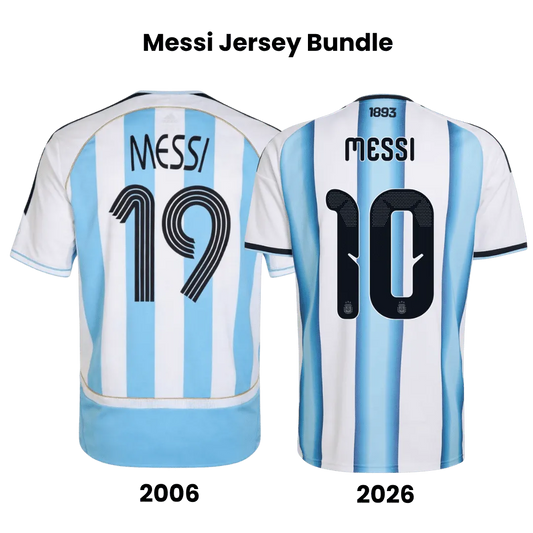 MESSI #10 Argentinien Heimtrikot – WM 2026 & MESSI #19 Argentinien Retro-Heimtrikot 2006