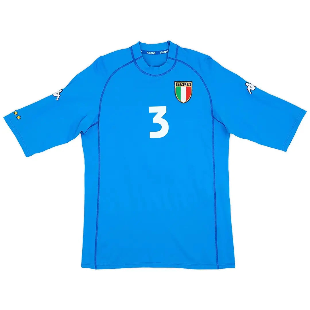 Maldini #3 Włochy Koszulka retro domowa 2000