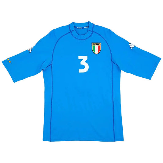 Maldini #3 Włochy Koszulka retro domowa 2000