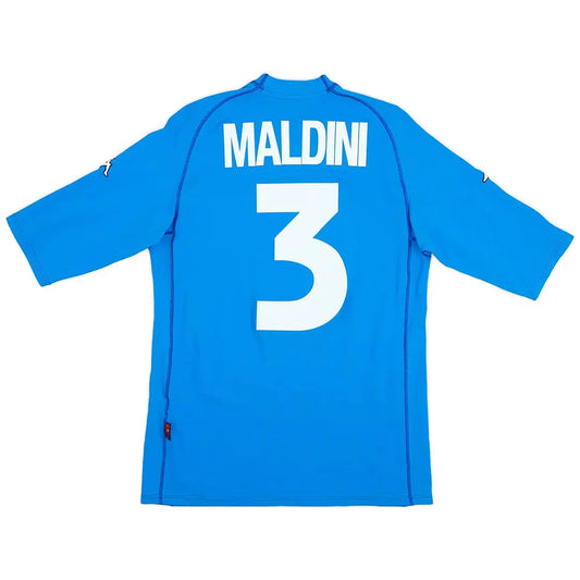 Maldini #3 Włochy Koszulka retro domowa 2000