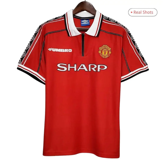 Beckham #7 Manchester United Koszulka retro domowa 1998/99