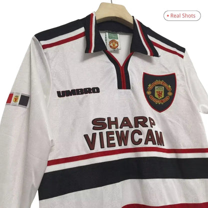 Manchester United Koszulka retro wyjazdowa z długim rękawem 1998/99