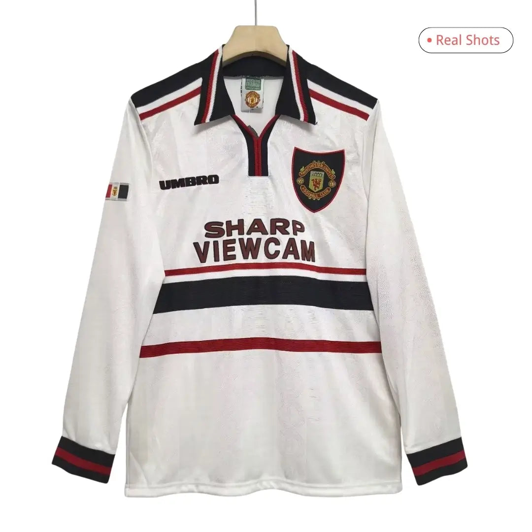 Manchester United Koszulka retro wyjazdowa z długim rękawem 1998/99