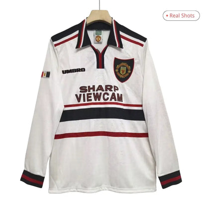 Manchester United Koszulka retro wyjazdowa z długim rękawem 1998/99