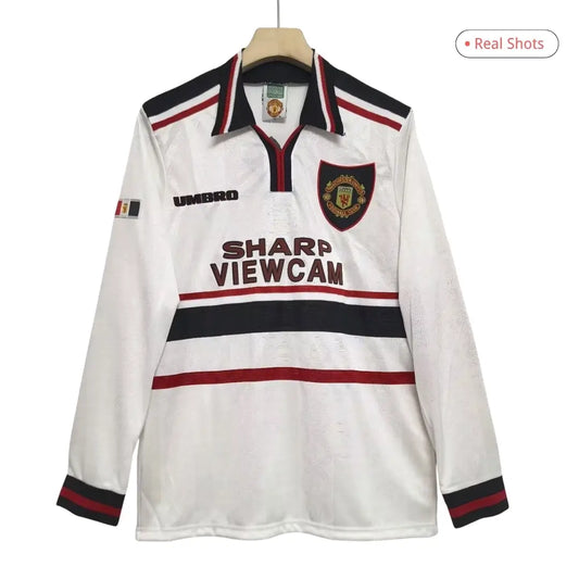 Manchester United Koszulka retro wyjazdowa z długim rękawem 1998/99