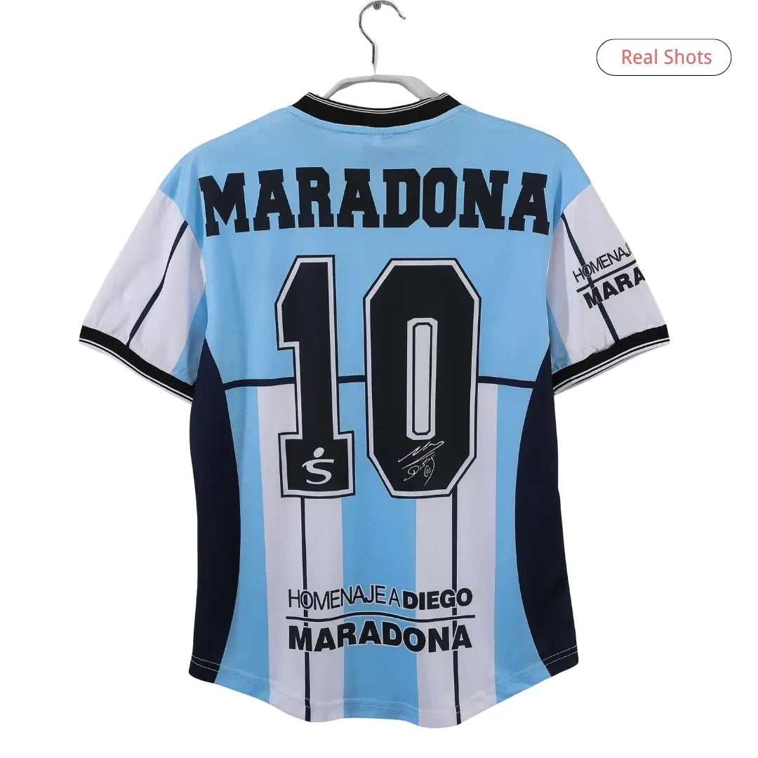 Maradona #10 Argentyna Koszulka retro domowa 2001
