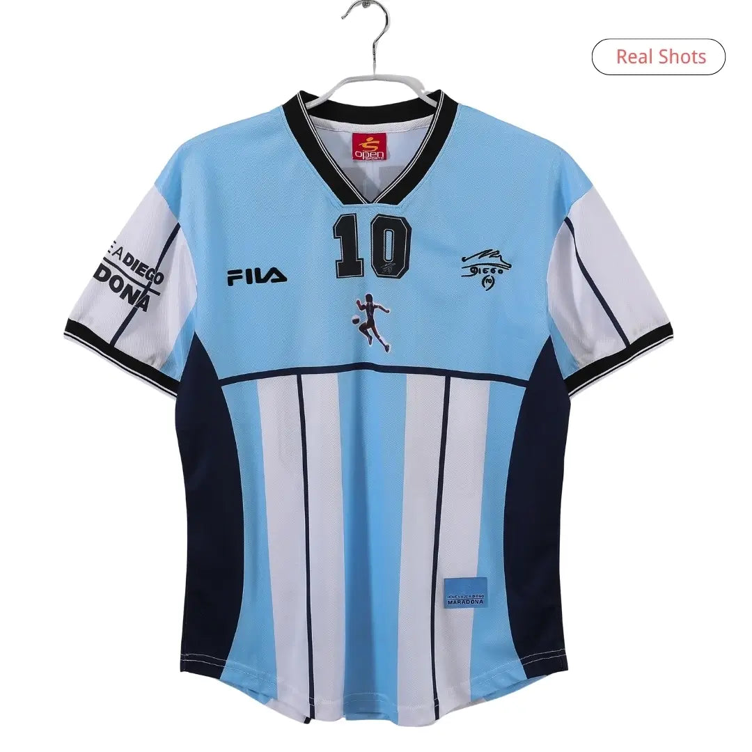 Maradona #10 Argentyna Koszulka retro domowa 2001