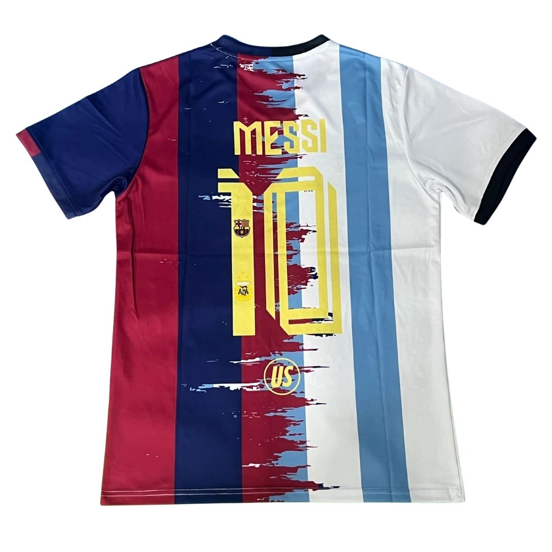 Messi #10 Argentyna & Barcelona Tribute Koszulka Edycja specjalna