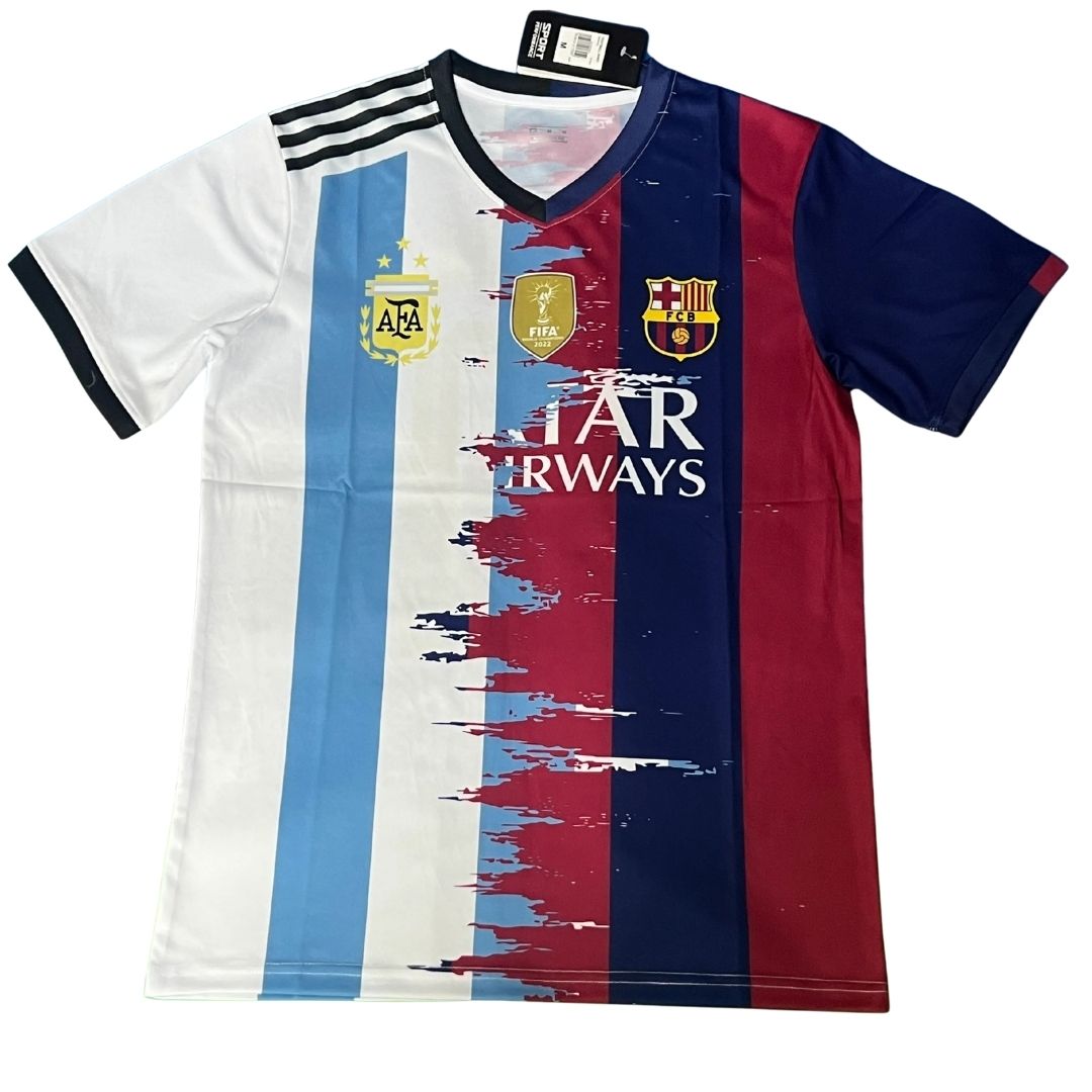 Messi #10 Argentyna & Barcelona Tribute Koszulka Edycja specjalna