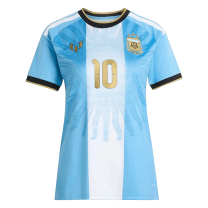 Messi #10 Argentinien x Messi Damen Trikot 2026 Blau