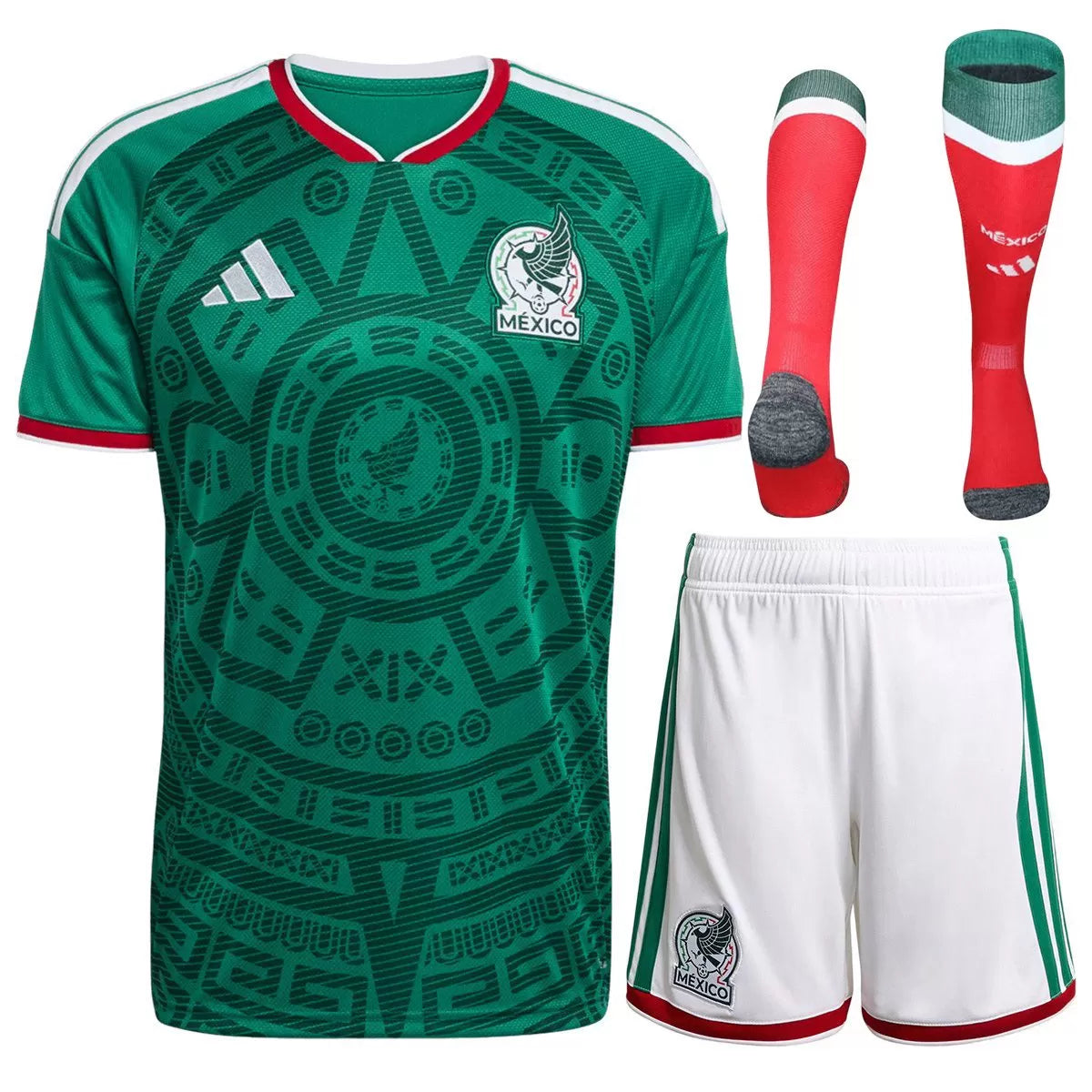 Meksyk Zestaw – Koszulka + Spodenki Domowa – Mundial 2026