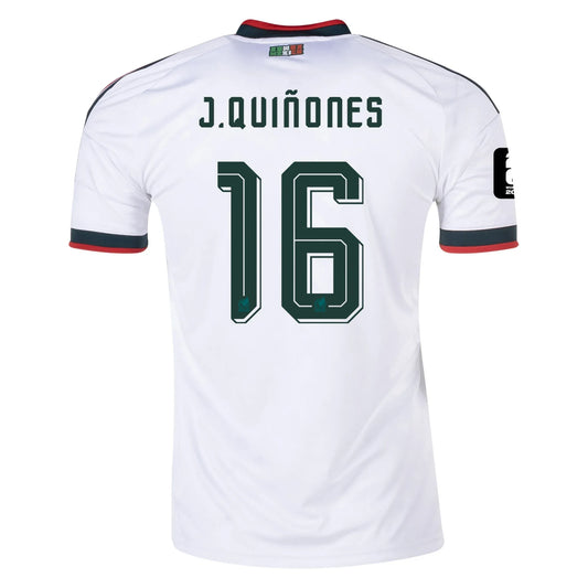J.Quiñones #16 Meksyk Koszulka Wyjazdowa – Mundial 2026