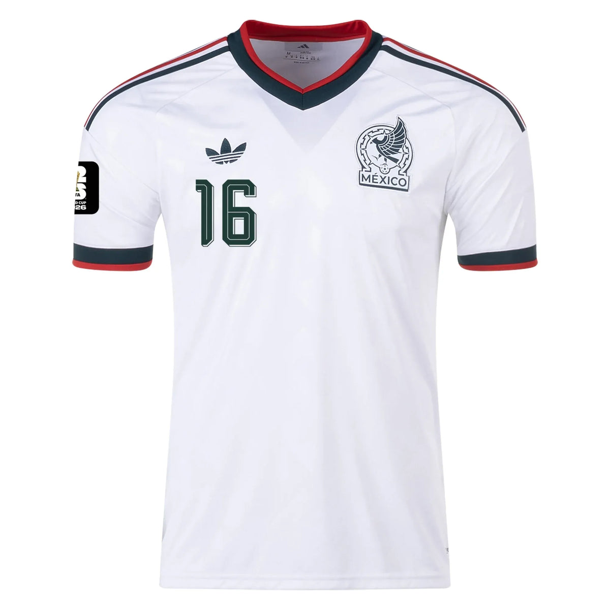 J.Quiñones #16 Meksyk Koszulka Wyjazdowa – Mundial 2026