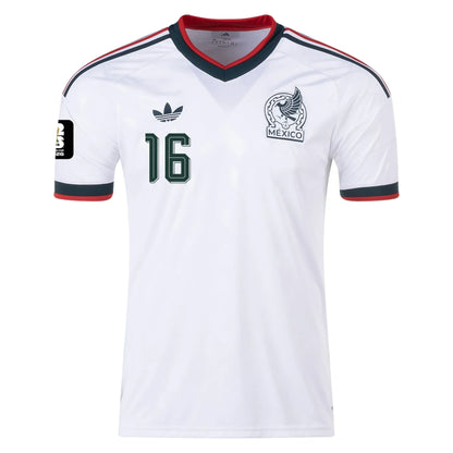J.Quiñones #16 Meksyk Koszulka Wyjazdowa – Mundial 2026
