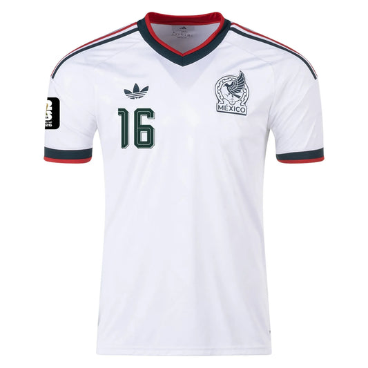 J.Quiñones #16 Meksyk Koszulka Wyjazdowa – Mundial 2026