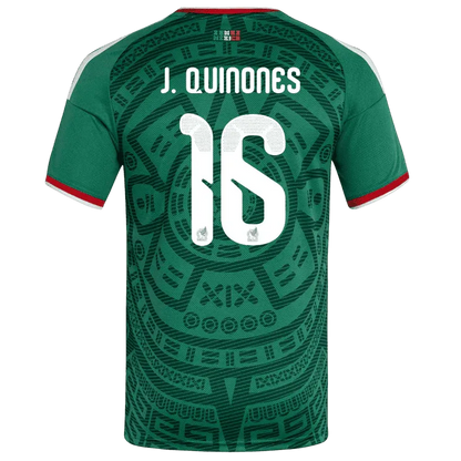 J.Quiñones #16 Meksyk Koszulka Domowa – Mundial 2026