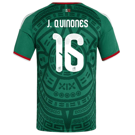 J.Quiñones #16 Meksyk Koszulka Domowa – Mundial 2026