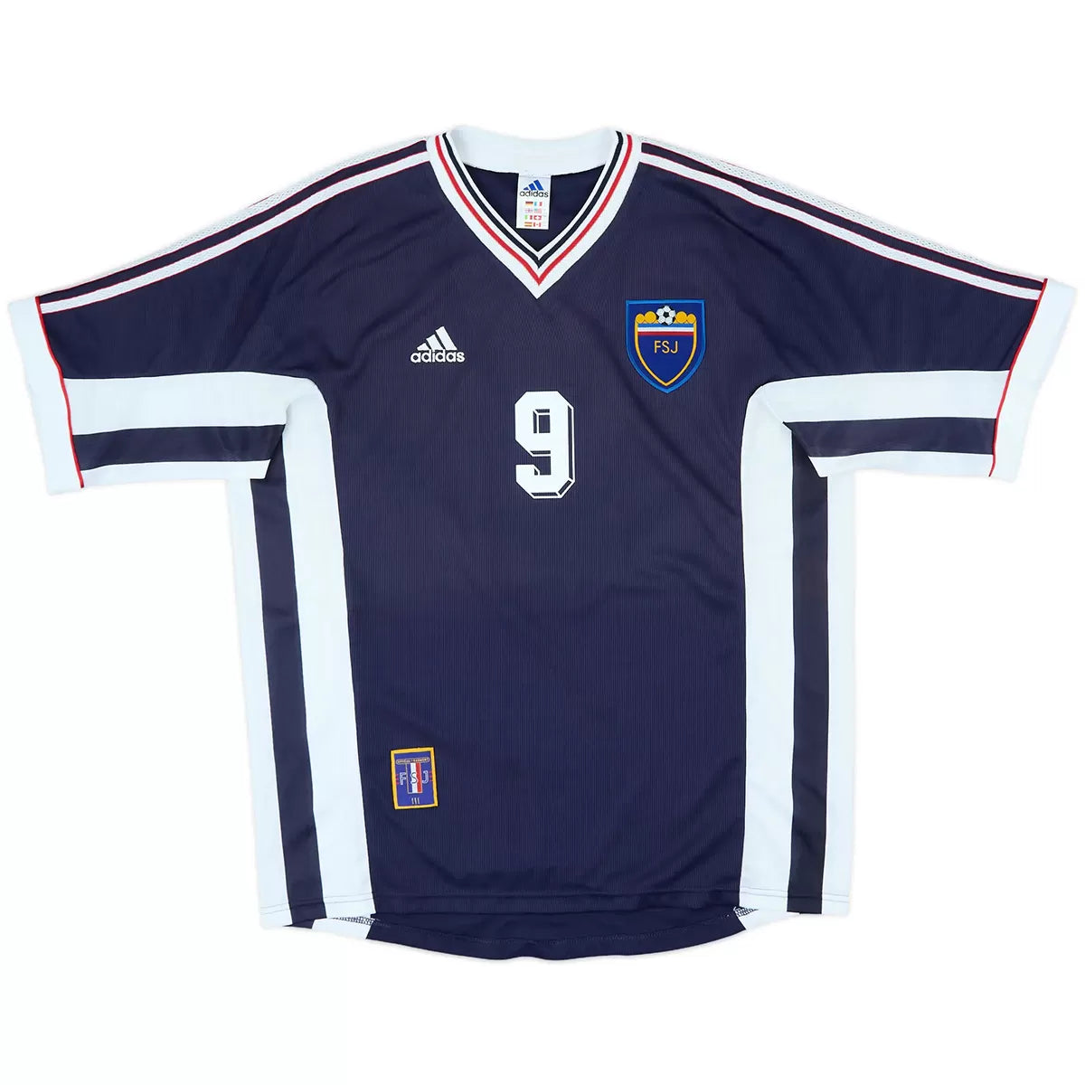 Mijatović #9 Jugosławia Koszulka retro domowa 1998