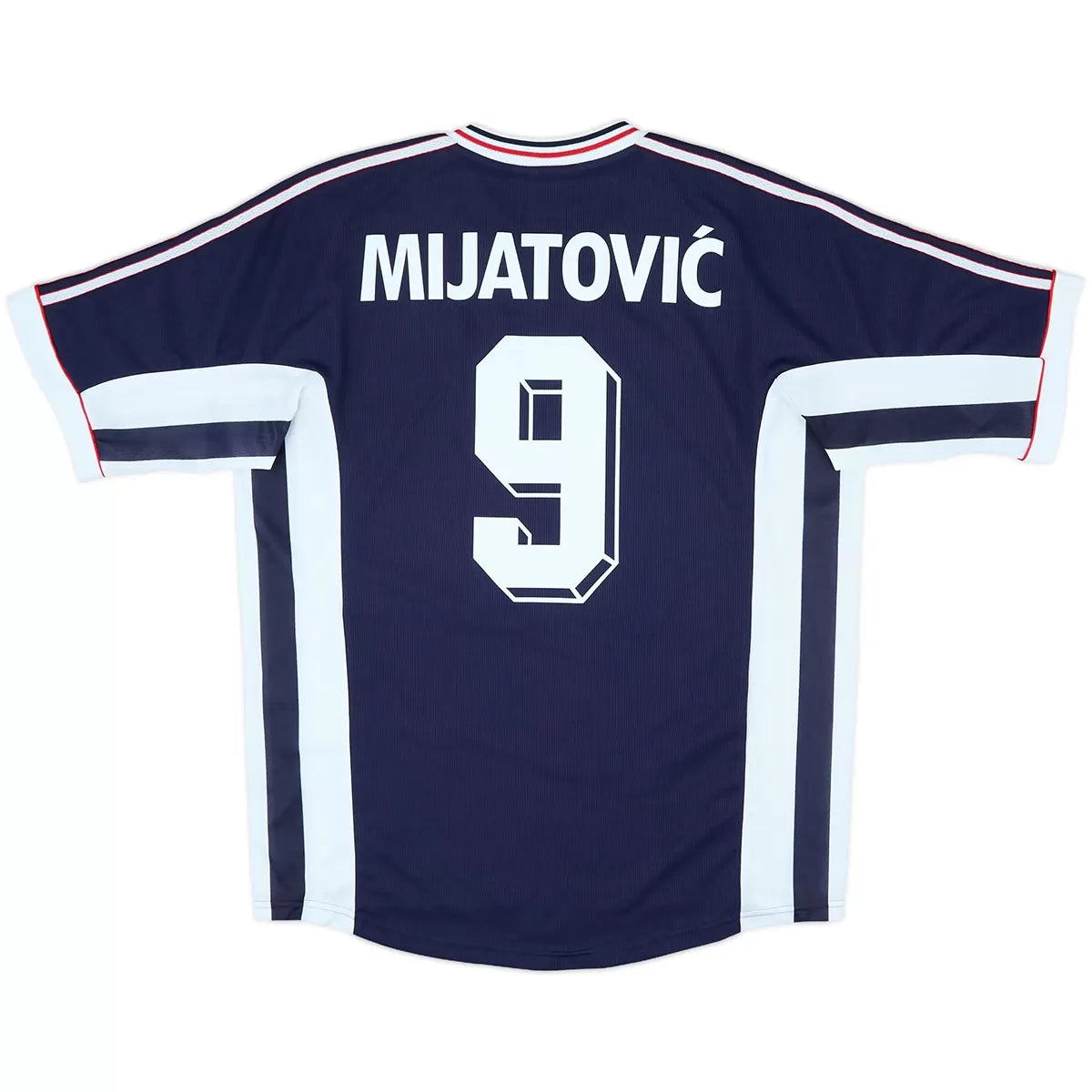 Mijatović #9 Jugosławia Koszulka retro domowa 1998