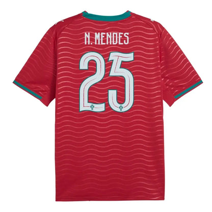 N. MENDES #25 Portugalia Koszulka Domowa – Mundial 2026