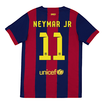 Barcelona NEYMAR JR #11 Barcelona Koszulka retro domowa 2014/15