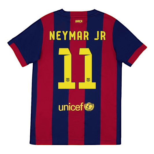 Barcelona NEYMAR JR #11 Barcelona Koszulka retro domowa 2014/15