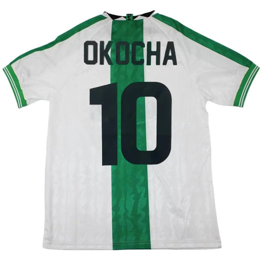 Okocha #10 Nigeria Koszulka retro wyjazdowa 1996