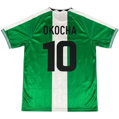 Okocha #10 Nigeria Koszulka retro domowa 1996