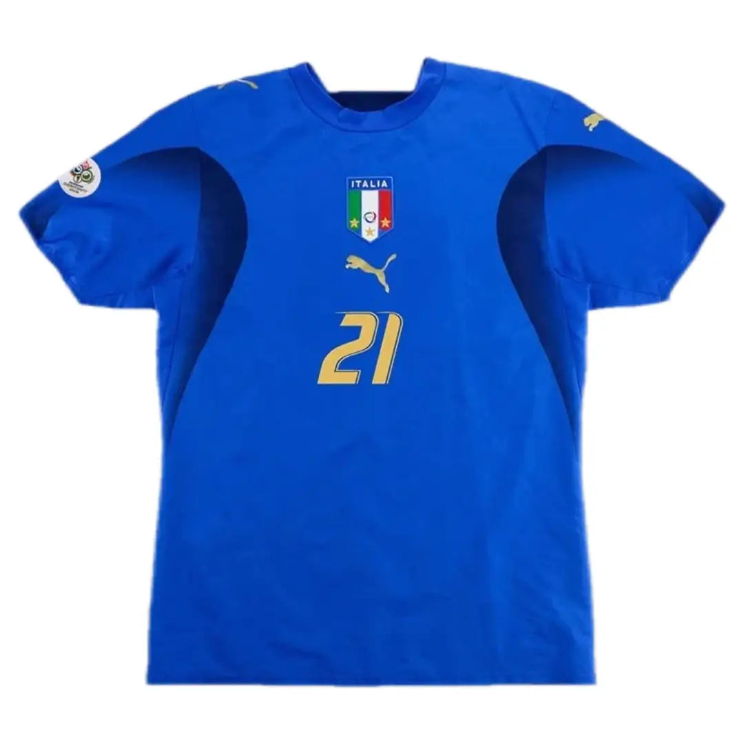 PIRLO #21 Włochy Koszulka retro domowa 2006