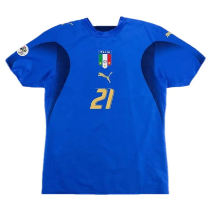 PIRLO #21 Włochy Koszulka retro domowa 2006