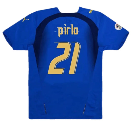 PIRLO #21 Włochy Koszulka retro domowa 2006