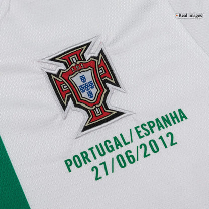 Portugalia Koszulka retro wyjazdowa z długim rękawem 2012