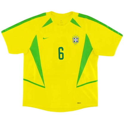 R.CARLOS #6 Brazylia Koszulka retro domowa 2002/03