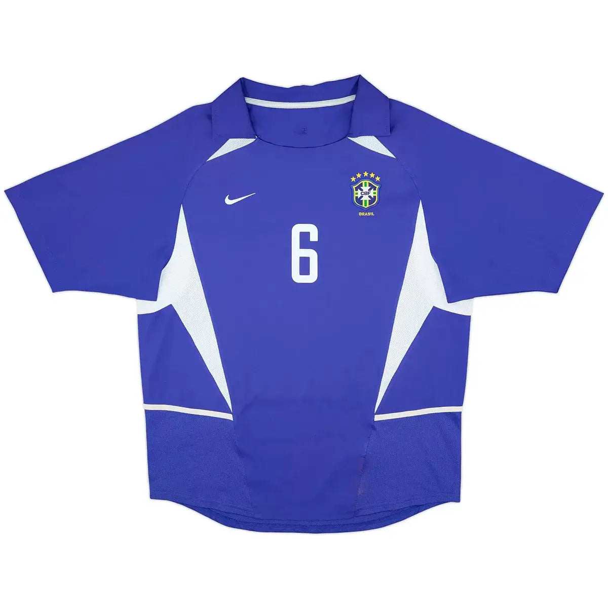 R.Carlos #6 Brazylia Koszulka retro wyjazdowa 2002