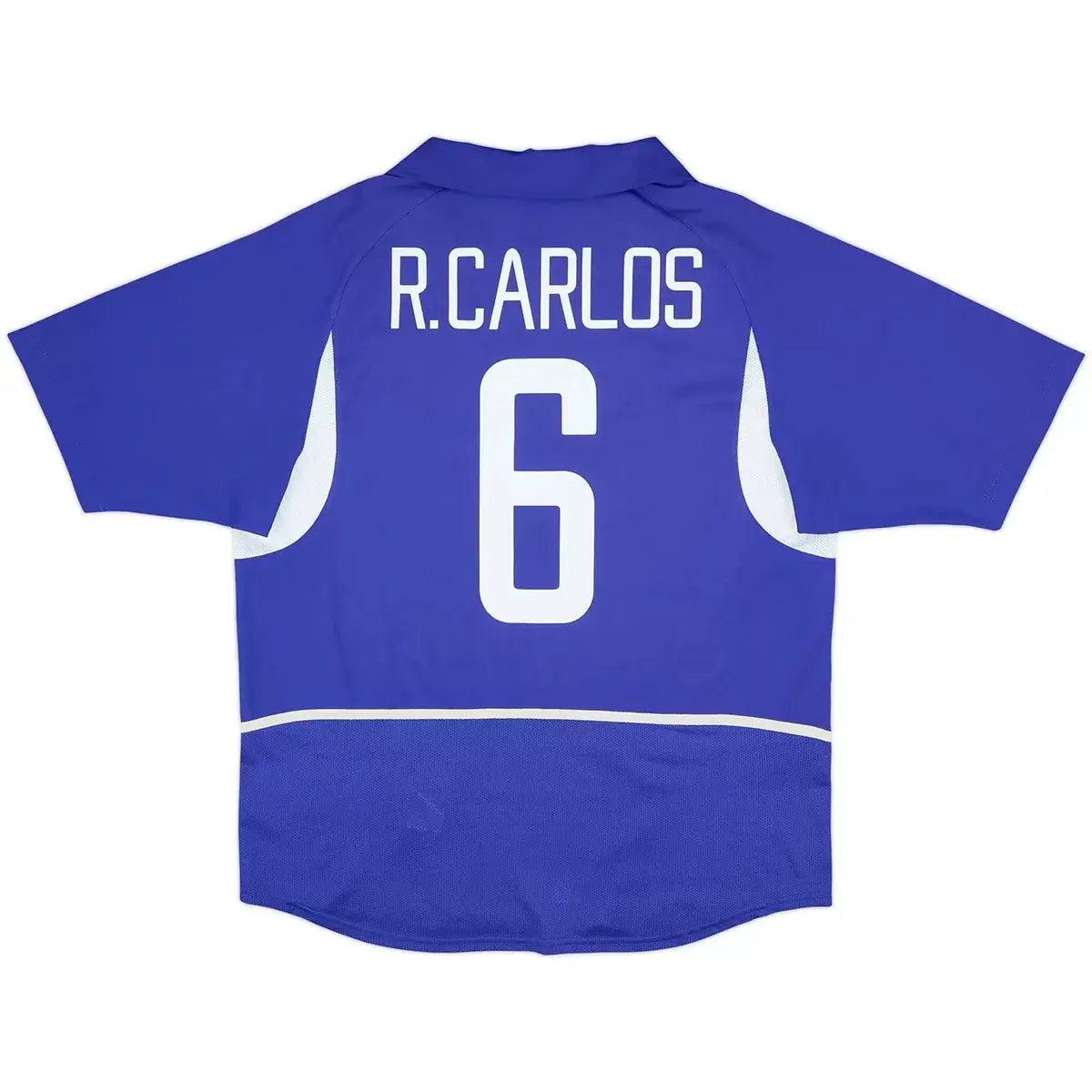 R.Carlos #6 Brazylia Koszulka retro wyjazdowa 2002