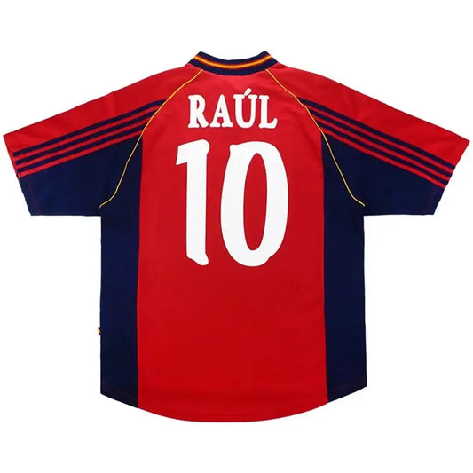 RAÚL #10 Hiszpania Koszulka retro domowa 1998