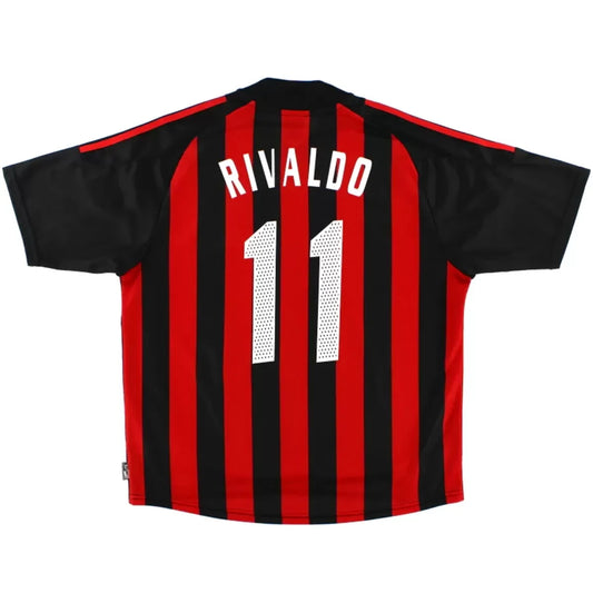 RIVALDO #10 AC Milan Koszulka retro domowa 2002/03