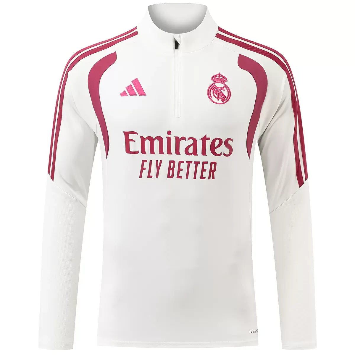 Real Madrid Kinder-Trainingsanzug mit 1/4-Reißverschluss Pink 2026/27