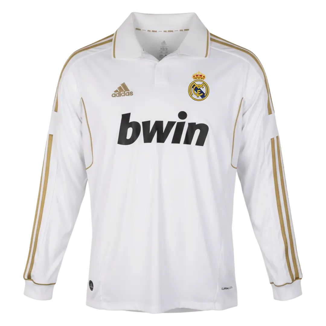 Real Madrid Koszulka retro domowa z długim rękawem 2011/12