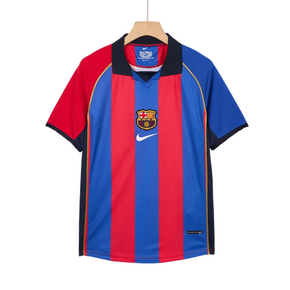 XAVI #6 Barcelona Koszulka retro domowa 2001/02