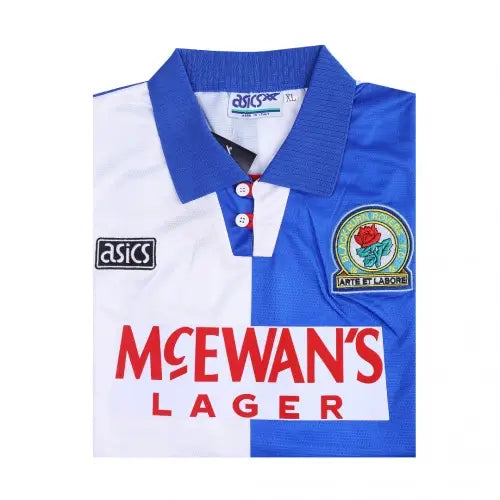 Blackburn Rovers Koszulka retro domowa 1994/95