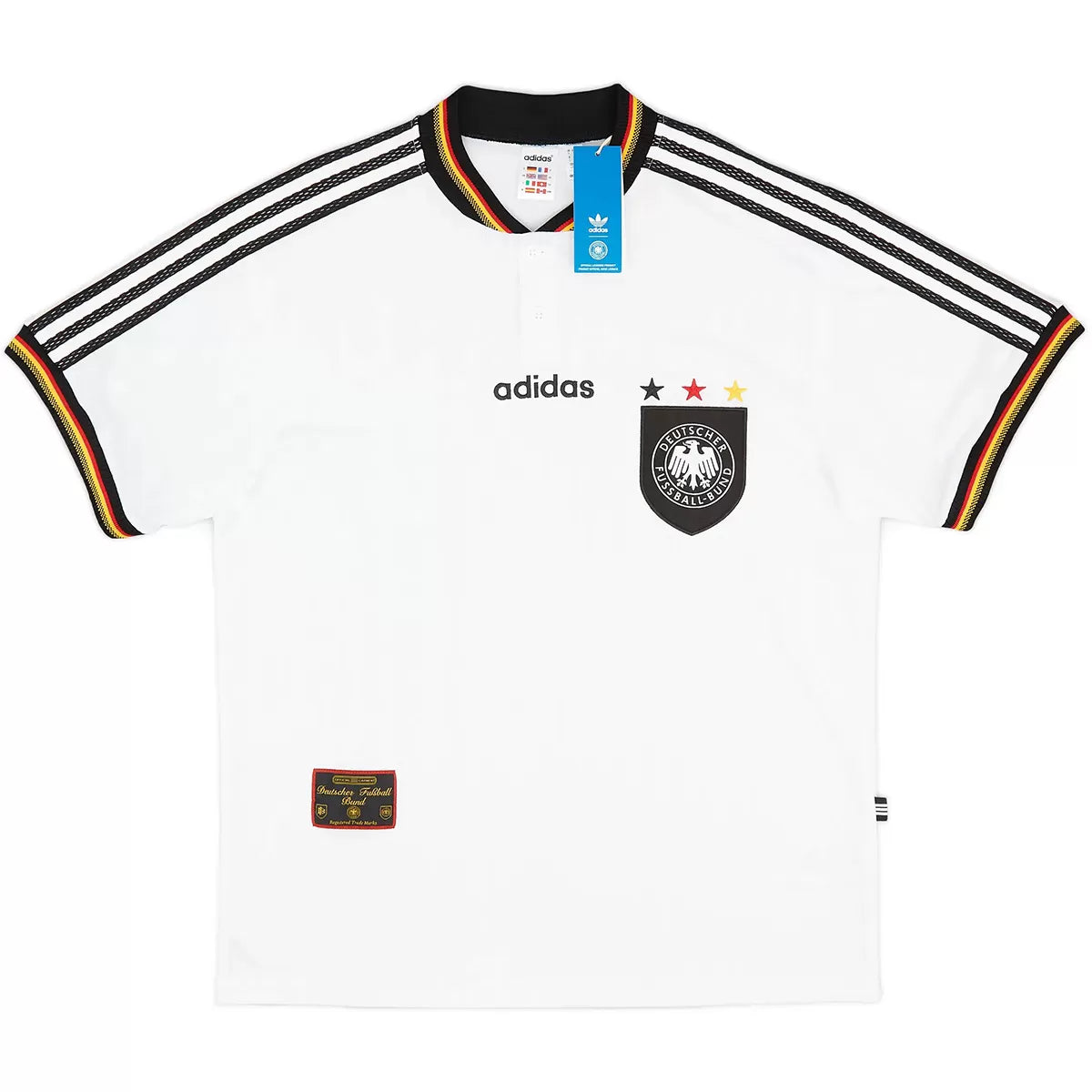Niemcy Koszulka retro domowa Euro 1996