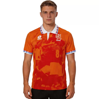 BERGKAMP #10 Holandia Koszulka retro domowa Euro 1996