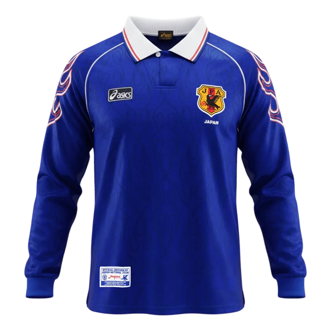 Japonia Koszulka retro domowa z długim rękawem World Cup 1998